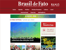 Tablet Screenshot of brasildefato.com.br
